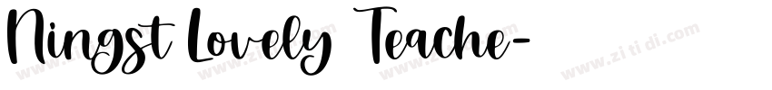 Ningst Lovely Teache字体转换